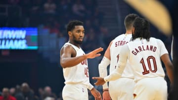 Donovan Mitchell and Darius Garland, Cleveland Cavaliers. (Photo by Jason Miller/Getty Images)