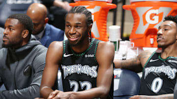 MINNEAPOLIS, MN - JANUARY 4: Andrew Wiggins #22 of the Minnesota Timberwolves. Copyright 2019 NBAE (Photo by David Sherman/NBAE via Getty Images)