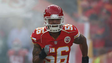 Kansas City Chiefs inside linebacker Derrick Johnson (56) (Photo by Scott Winters/Icon Sportswire via Getty Images)