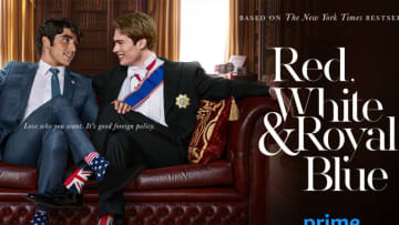 Taylor Zakhar Perez as Alex Claremont-Diaz and Nicholas Galitzine as Prince Henry in Prime Videos Red, White & Royal Blue.