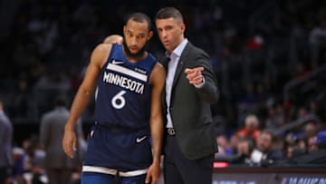 Head coach Ryan Saunders of the Minnesota Timberwolves. (Photo by Gregory Shamus/Getty Images)