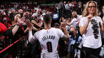 PORTLAND, OR - APRIL 29: Damian Lillard