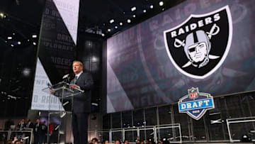 ARLINGTON, TX - APRIL 26: NFL Commissioner Roger Goodell speaks during the first round of the 2018 NFL Draft at AT&T Stadium on April 26, 2018 in Arlington, Texas. (Photo by Tom Pennington/Getty Images)