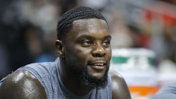 Mar 12, 2016; Atlanta, GA, USA; Memphis Grizzlies forward Lance Stephenson (1) on the bench against the Atlanta Hawks in the fourth quarter at Philips Arena. The Hawks defeated the Grizzlies 95-83. Mandatory Credit: Brett Davis-USA TODAY Sports