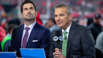 Urban Meyer, Matt Leinart, USC Trojans. (Photo by Adam Lacy/Icon Sportswire via Getty Images)