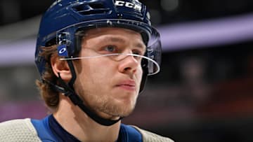 COLUMBUS, OH - OCTOBER 18: Artemi Panarin #9 of the Columbus Blue Jackets warms up before a game against the Philadelphia Flyers on October 18, 2018 at Nationwide Arena in Columbus, Ohio. (Photo by Jamie Sabau/NHLI via Getty Images)