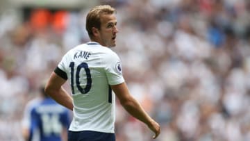 LONDON, ENGLAND - AUGUST 20: Harry Kane of Tottenham Hotspur during the Premier League match between Tottenham Hotspur and Chelsea at Wembley Stadium on August 20, 2017 in London, England. (Photo by Catherine Ivill - AMA/Getty Images)