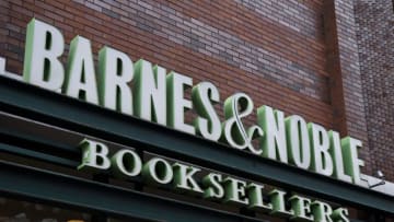 NEW YORK, NY - JANUARY 10: Signage for a Barnes & Noble bookstore stands above the entrance, January 10, 2019 in the Brooklyn borough of New York City. On Thursday, Barnes & Noble Inc. cautioned investors that it could reduce its earnings guidance by up to 10 percent due to advertising spending and promotional activity. (Photo by Drew Angerer/Getty Images)