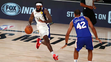 Former St. John's basketball star JaKarr Sampson plays for the Indiana Pacers. (Photo by Kim Klement - Pool/Getty Images)