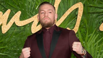 LONDON, ENGLAND - DECEMBER 04: Conor McGregor attends the Fashion Awards 2017 In Partnership With Swarovski at Royal Albert Hall on December 4, 2017 in London, England. (Photo by Stephane Cardinale - Corbis/Corbis via Getty Images)