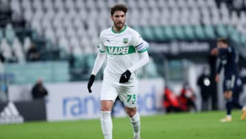 ALLIANZ STADIUM, TORINO, ITALY - 2021/01/10: Manuel Locatelli of Us Sassuolo in action during the Serie A match between Juventus Fc and Us Sassuolo. Juventus Fc wins 3-1 over Us Sassuolo. (Photo by Marco Canoniero/LightRocket via Getty Images)