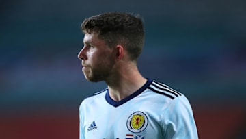 FARO, PORTUGAL - JUNE 02: Ryan Christie of Scotland looks on during the international friendly match between Netherlands and Scotland at Estadio Algarve on June 02, 2021 in Faro, Portugal. (Photo by Fran Santiago/Getty Images)