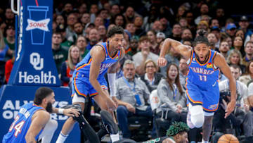 Isaiah Joe #11 of the Oklahoma City Thunder (Photo by Ian Maule/Getty Images)
