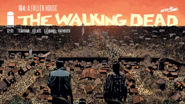 Maggie, Baby Hershel, and Carl, The Walking Dead issue 164 cover - Image Comics and Skybound