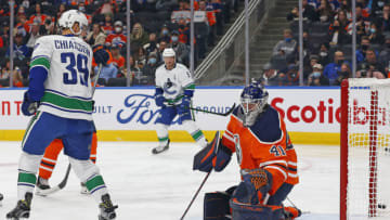Mike Smith #41, Edmonton Oilers Mandatory Credit: Perry Nelson-USA TODAY Sports
