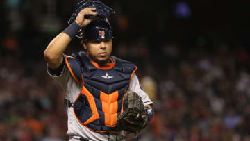 PHOENIX, AZ - AUGUST 14: Catcher Juan Centeno