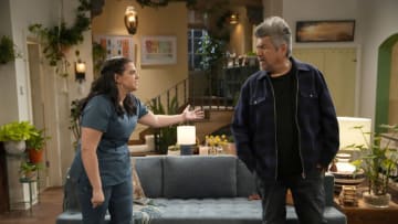 LOPEZ VS. LOPEZ -- "Pilot" Episode 101 -- Pictured: (l-r) Mayan Lopez as Mayan, George Lopez as George -- (Photo by: Casey Durkin/NBC)