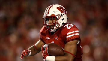 MADISON, WI - AUGUST 31: Jonathan Taylor #23 of the Wisconsin Badgers runs with the ball in the first quarter against the Western Kentucky Hilltoppers at Camp Randall Stadium on August 31, 2018 in Madison, Wisconsin. (Photo by Dylan Buell/Getty Images)