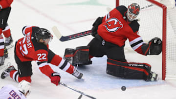New Jersey Devils goaltender Scott Wedgewood (41): (Ed Mulholland-USA TODAY Sports)