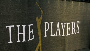 PONTE VEDRA BEACH, FLORIDA - MAY 6: THE PLAYERS tournament logo on a windscreen during the second day of practice for THE PLAYERS Championship on THE PLAYERS Stadium Course at TPC Sawgrass on May 6, 2008 in Ponte Vedra Beach, Florida. (Photo by Caryn Levy/US PGA TOUR)