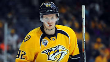 Nashville Predators center Ryan Johansen (92). Mandatory Credit: Christopher Hanewinckel-USA TODAY Sports