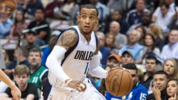 Dec 13, 2014; Dallas, TX, USA; Dallas Mavericks guard Monta Ellis (11) drives to the basket during the first quarter against the Golden State Warriors at the American Airlines Center. Mandatory Credit: Jerome Miron-USA TODAY Sports