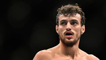 NEW YORK, NY - NOVEMBER 04: Ricardo Ramos of Brazil prepares to fight against Aiemann Zahabi of Canada prior to their bantamweight bout during the UFC 217 event at Madison Square Garden on November 4, 2017 in New York City. (Photo by Jeff Bottari/Zuffa LLC/Zuffa LLC via Getty Images)