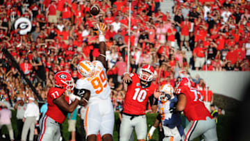 ATHENS, GA - OCTOBER 1: Jacob Eason
