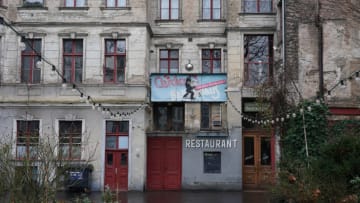BERLIN, GERMANY - FEBRUARY 04: Clärchen's Ballhaus, a popular dance hall, stands temporarily closed under lockdown measures during the second wave of the coronavirus pandemic on February 04 in Berlin, Germany. The hard lockdown state governments launched in December, in which non-essential shops were closed and people's movements restricted in high-risk areas, has been continued into February. Some state authorities have indicated some easing might be possible soon as COVID-19 infection and death rates continue to fall. Meanwhile the vaccination rollout remains hampered by a shortage of vaccines. (Photo by Sean Gallup/Getty Images)