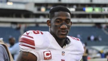 Oct 27, 2013; Philadelphia, PA, USA; New York Giants strong safety Antrel Rolle (26) after the game between the Philadelphia Eagles and New York Giants at Lincoln Financial Field. The New York Giants won the game 15-7. Mandatory Credit: John Geliebter-USA TODAY Sports