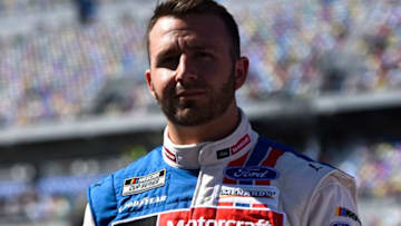 DAYTONA BEACH, FLORIDA - FEBRUARY 09: Matt DiBenedetto, driver of the #21 Motorcraft/Quick Lane Ford (Photo by Jared C. Tilton/Getty Images)