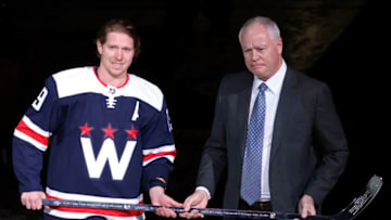 Nicklas Backstrom, Brian MacLellan, Washington Capitals Mandatory Credit: Geoff Burke-USA TODAY Sports