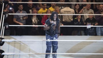 COLOGNE, GERMANY - FEBRUARY 11: R-Truth during WWE Road to WrestleMania at the Lanxess Arena on February 11, 2016 in Cologne, Germany. (Photo by Marc Pfitzenreuter/Getty Images)