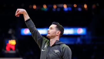 Former Duke basketball star JJ Redick warms up with the New Orleans Pelicans. (Photo by Lachlan Cunningham/Getty Images)