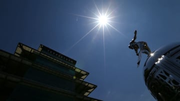 INDIANAPOLIS - MAY 18: A detail shot of the Borg Warner Trophy during qualifying for the 98th Indianapolis 500 Mile Race on May 18, 2014 at the Indianapolis Motor Speedway in Indianapolis, Indiana. (Photo by Jonathan Ferrey/Getty Images)
