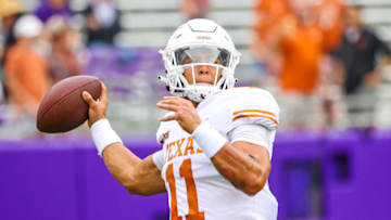 Casey Thompson, Texas football. Mandatory Credit: Kevin Jairaj-USA TODAY Sports