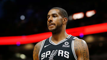 MIAMI, FLORIDA - JANUARY 15: LaMarcus Aldridge #12 of the San Antonio Spurs (Photo by Michael Reaves/Getty Images)