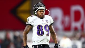 Oct 26, 2015; Glendale, AZ, USA; Baltimore Ravens wide receiver Steve Smith Sr. (89) against the Arizona Cardinals at University of Phoenix Stadium. The Cardinals defeated the Ravens 26-18. Mandatory Credit: Mark J. Rebilas-USA TODAY Sports