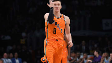LOS ANGELES, CA - FEBRUARY 16: Bogdan Bogdanovic
