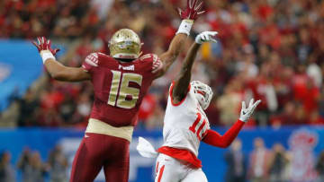 ATLANTA, GA - DECEMBER 31: Demarcus Ayers #10 of the Houston Cougars throws a pass that results in a touchdown against the Florida State Seminoles in the second quarter during the Chick-fil-A Peach Bowl at the Georgia Dome on December 31, 2015 in Atlanta, Georgia. (Photo by Kevin C. Cox/Getty Images)