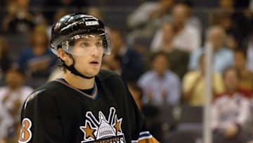 KRT STAND ALONE PHOTOGRAPH BY GEORGE BRIDGES/KRT (October 6) Washington Capitals rookie Alex Ovechkin is shown during a game against Columbus on Wednesday, October 5, 2005. (Photo by George Bridges/MCT/MCT via Getty Images)