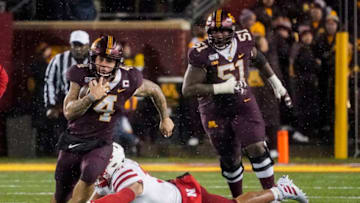 MINNEAPOLIS, MN - OCTOBER 12: University of Minnesota RB Shannon Brooks (4) runs during the college football game between the Minnesota Gophers and the University of Nebraska on October 12, 2019, at TCF Bank Stadium in Minneapolis, MN. (Photo by Bryan Singer/Icon Sportswire via Getty Images)
