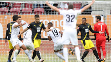 Borussia Dortmund were handed a shock defeat by Augsburg (Photo by Alexander Hassenstein/Getty Images)