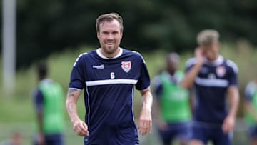 KREFELD, GERMANY - AUGUST 20: (BILD ZEITUNG OUT) Kevin Großkreutz of KFC Uerdingen looks on during the Training Session of KFC Uerdingen 05 on August 20, 2020 in Krefeld, Germany. (Photo by Stefan Brauer/DeFodi Images via Getty Images)