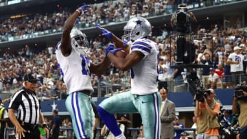 Dallas Cowboys wide receivers Amari Cooper and Michael Gallup. (Matthew Emmons-USA TODAY Sports)