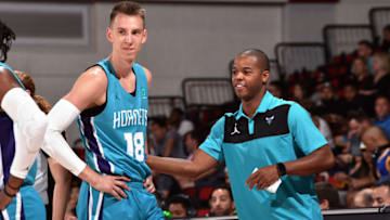 Charlotte Hornets Arnoldas Kulboka (Photo by David Dow/NBAE via Getty Images)