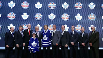 PHILADELPHIA, PA - JUNE 27: William Nylander is selected eighth overall by the Toronto Maple Leafs in the first round of the 2014 NHL Draft at the Wells Fargo Center on June 27, 2014 in Philadelphia, Pennsylvania. (Photo by Bruce Bennett/Getty Images)