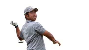 SAN ANTONIO, TEXAS - APRIL 03: Hideki Matsuyama of Japan plays his shot from the fifth tee during the third round of Valero Texas Open at TPC San Antonio Oaks Course on April 03, 2021 in San Antonio, Texas. (Photo by Steve Dykes/Getty Images)