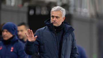 LONDON, ENGLAND - MARCH 04: Tottenham Hotspur Manager Jose Mourinho after the Premier League match between Fulham and Tottenham Hotspur at Craven Cottage on March 04, 2021 in London, England. Sporting stadiums around the UK remain under strict restrictions due to the Coronavirus Pandemic as Government social distancing laws prohibit fans inside venues resulting in games being played behind closed doors. (Photo by Visionhaus/Getty Images)