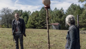 Melissa McBride as Carol Peletier, Jeffrey Dean Morgan as Negan - The Walking Dead _ Season 10, Episode 14 - Photo Credit: Jace Downs/AMC